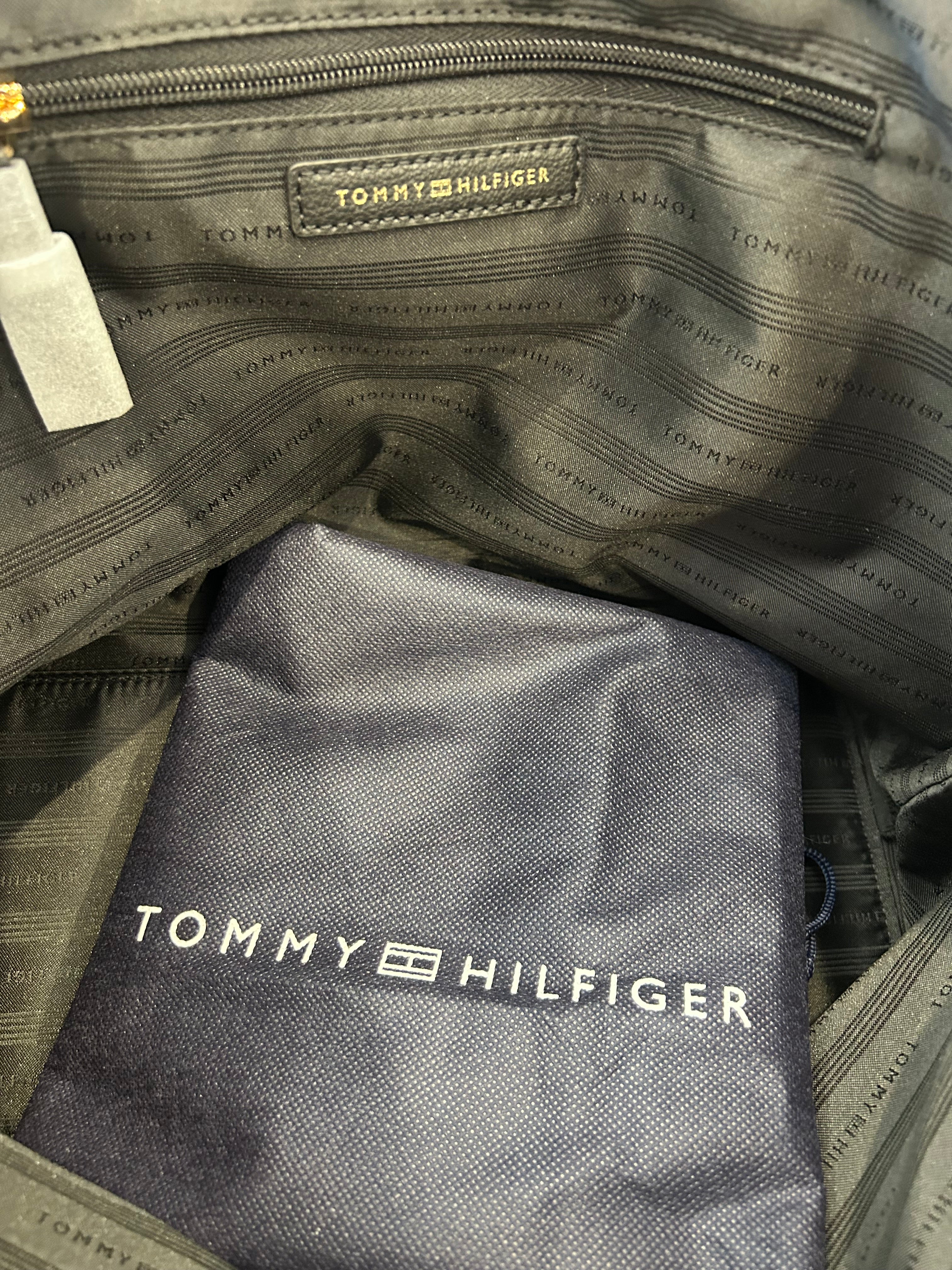 Tommy Hilfiger TH Element Tote Bag – Klasyczna Czarna Shopperka A4 Premium