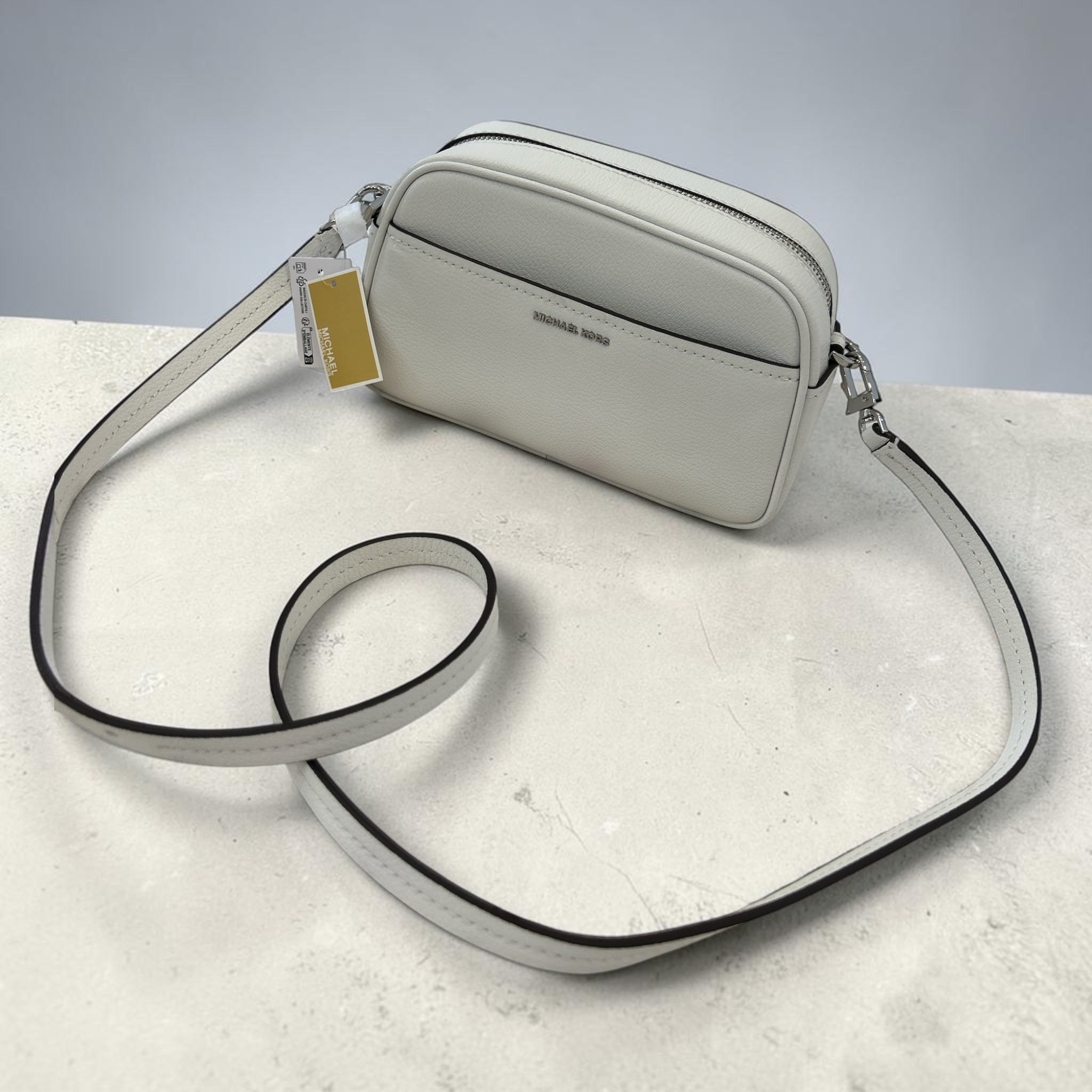 Skórzana Torebka Michael Kors Jet Set Camera Bag – Optic White