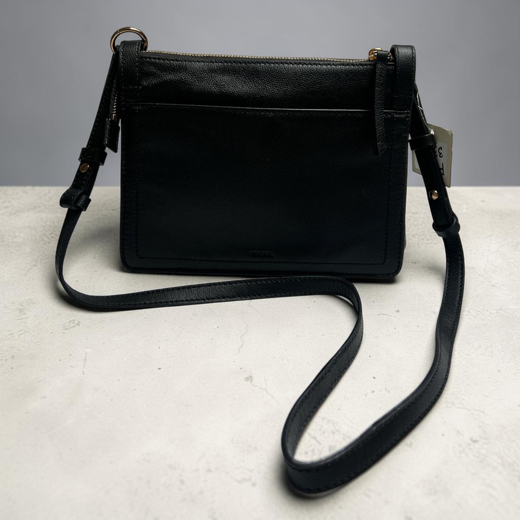 Skórzana Torebka Damska Fossil Kiera Small Crossbody – Czarna Elegancja