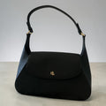 Lauren Ralph Lauren Schylar Medium Shoulder Bag – Czarna Skórzana Torebka na Ramię