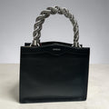 GUESS Aida Leather Handbag – Luksusowa Czarna Torebka ze Skóry Naturalnej