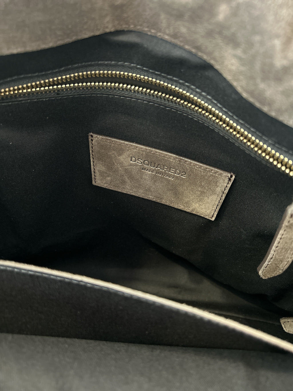 Dsquared2 Twin Shopping Bag – Ekskluzywna Zamszowa Torba Typu Shopper