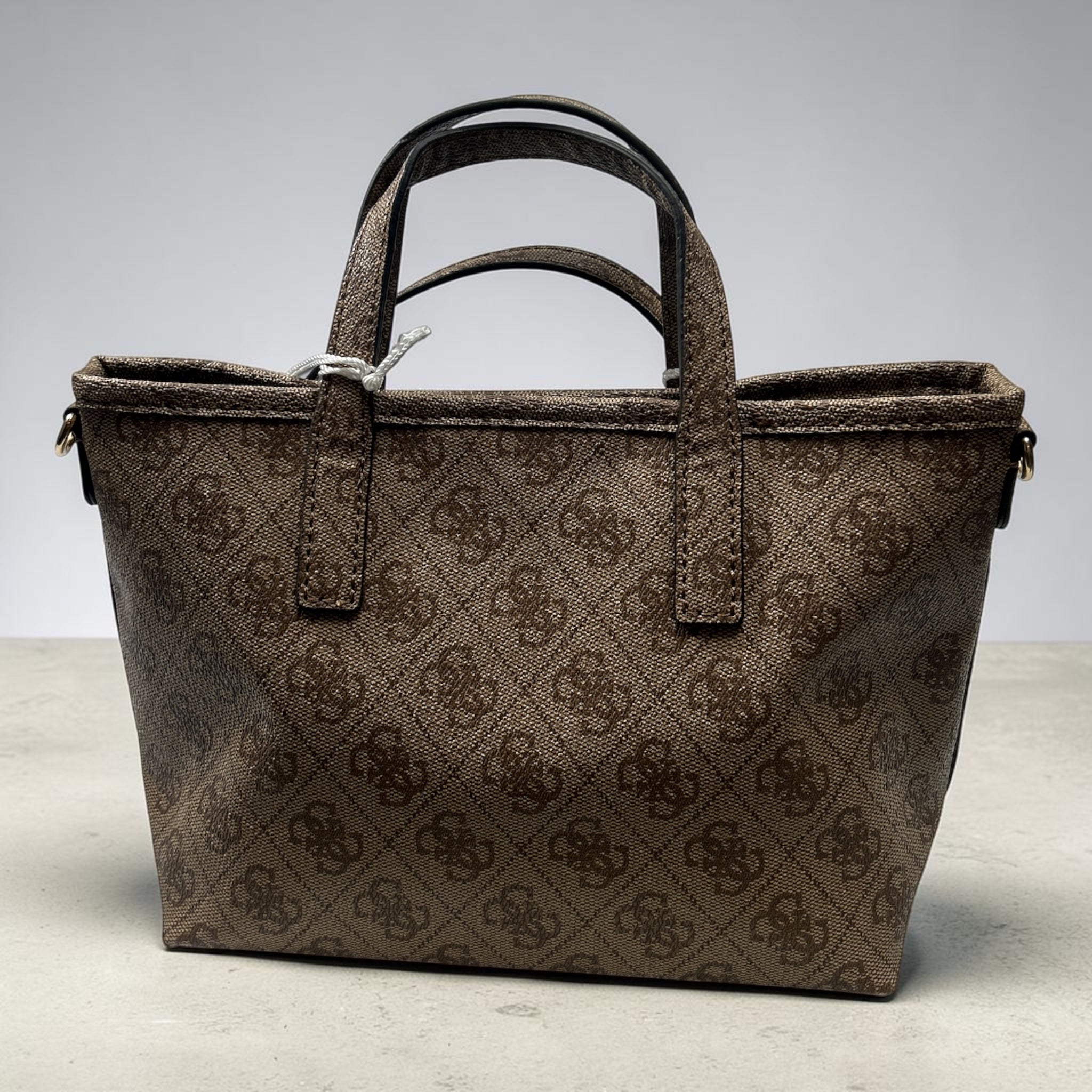 Torebka GUESS Latona Mini Tote Set – Latte/Brown